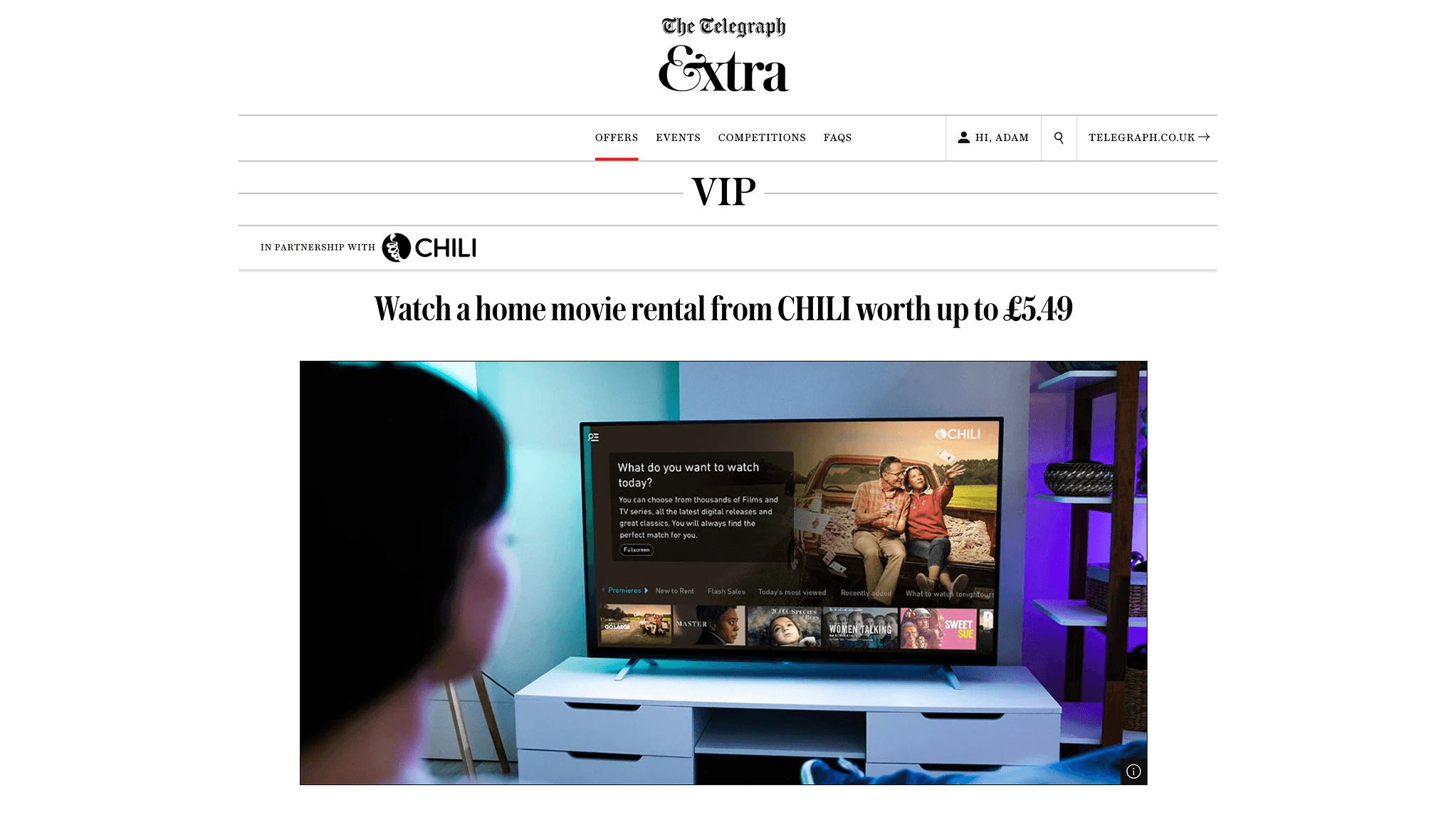 Giving a little Extra to The Telegraph subscribers cropped 2