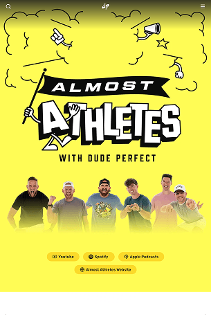 Dude Perfect Almost Athletes Podcast